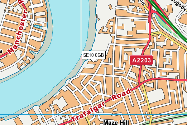 SE10 0GB map - OS VectorMap District (Ordnance Survey)