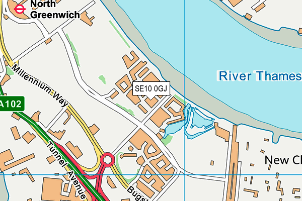 SE10 0GJ map - OS VectorMap District (Ordnance Survey) SE10 0GJ map - OS VectorMap District (Ordnance Survey)