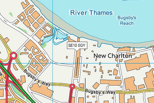 SE10 0GY map - OS VectorMap District (Ordnance Survey) SE10 0GY map - OS VectorMap District (Ordnance Survey)