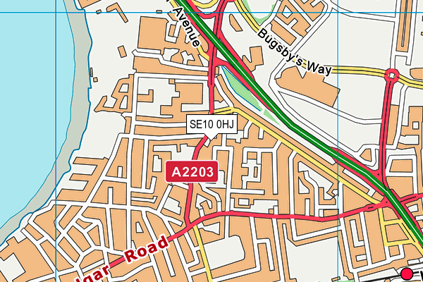 SE10 0HJ map - OS VectorMap District (Ordnance Survey) SE10 0HJ map - OS VectorMap District (Ordnance Survey)