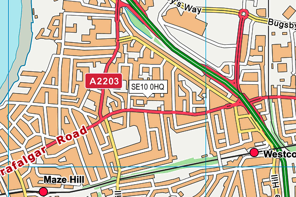 SE10 0HQ map - OS VectorMap District (Ordnance Survey) SE10 0HQ map - OS VectorMap District (Ordnance Survey)