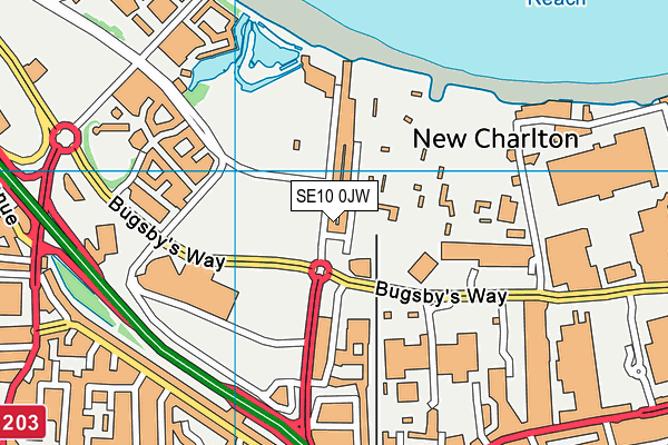 SE10 0JW map - OS VectorMap District (Ordnance Survey) SE10 0JW map - OS VectorMap District (Ordnance Survey)