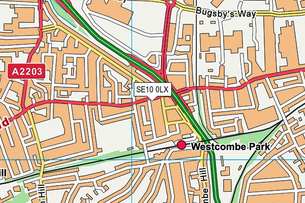 SE10 0LX map - OS VectorMap District (Ordnance Survey) SE10 0LX map - OS VectorMap District (Ordnance Survey)
