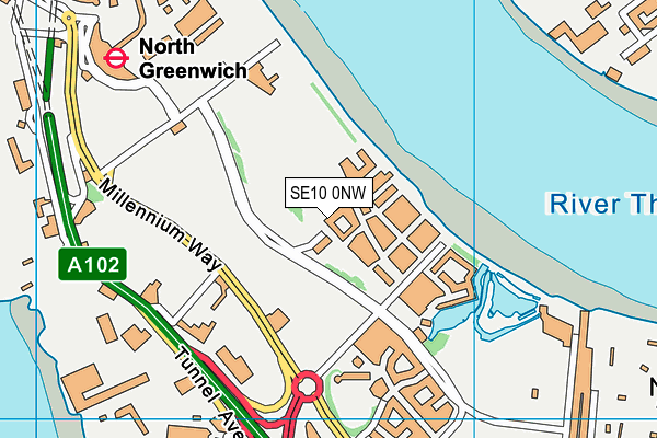 SE10 0NW map - OS VectorMap District (Ordnance Survey) SE10 0NW map - OS VectorMap District (Ordnance Survey)