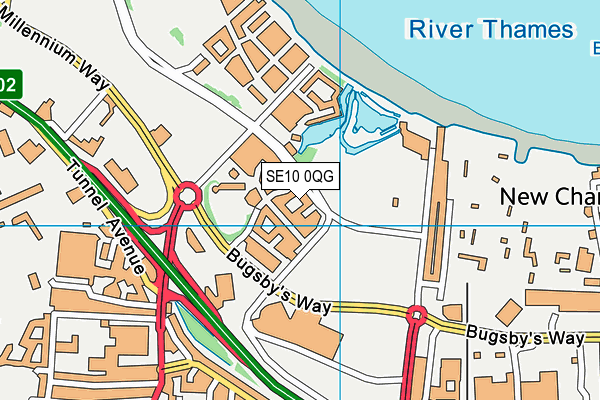 SE10 0QG map - OS VectorMap District (Ordnance Survey) SE10 0QG map - OS VectorMap District (Ordnance Survey)