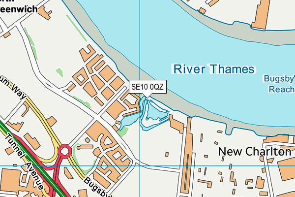 SE10 0QZ map - OS VectorMap District (Ordnance Survey) SE10 0QZ map - OS VectorMap District (Ordnance Survey)