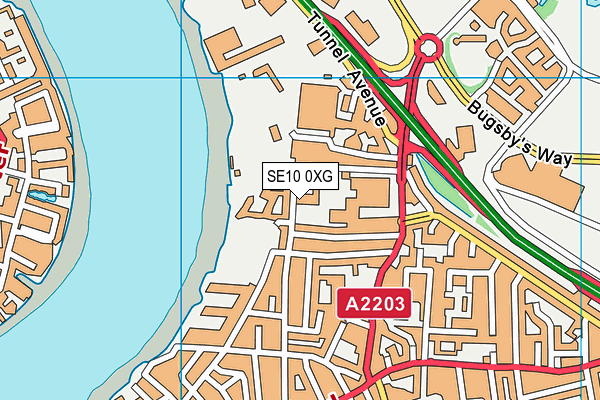 SE10 0XG map - OS VectorMap District (Ordnance Survey) SE10 0XG map - OS VectorMap District (Ordnance Survey)