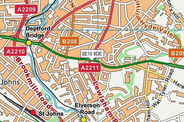 SE10 8DE map - OS VectorMap District (Ordnance Survey) SE10 8DE map - OS VectorMap District (Ordnance Survey)