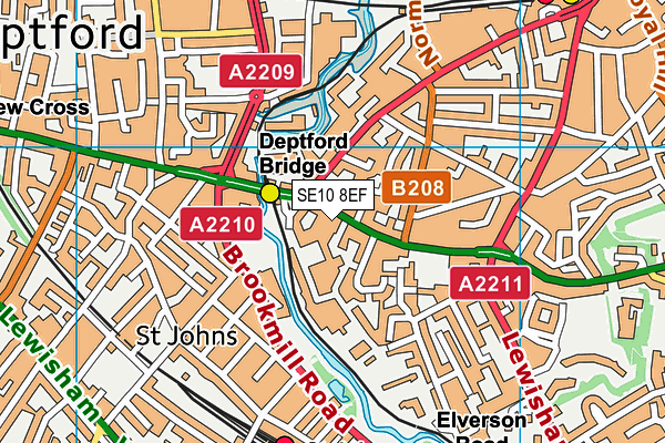 SE10 8EF map - OS VectorMap District (Ordnance Survey) SE10 8EF map - OS VectorMap District (Ordnance Survey)