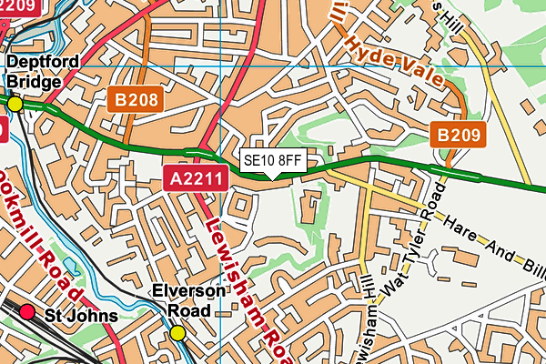 SE10 8FF map - OS VectorMap District (Ordnance Survey) SE10 8FF map - OS VectorMap District (Ordnance Survey)
