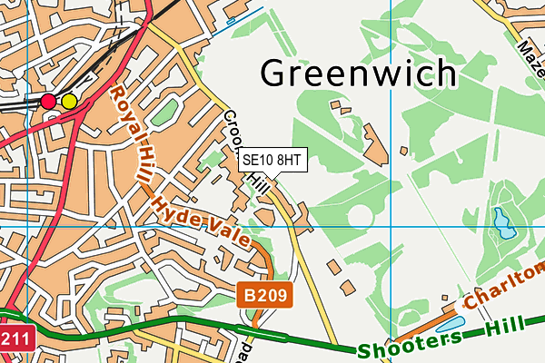 SE10 8HT map - OS VectorMap District (Ordnance Survey) SE10 8HT map - OS VectorMap District (Ordnance Survey)