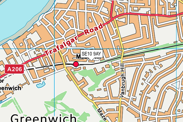 SE10 9AY map - OS VectorMap District (Ordnance Survey) SE10 9AY map - OS VectorMap District (Ordnance Survey)