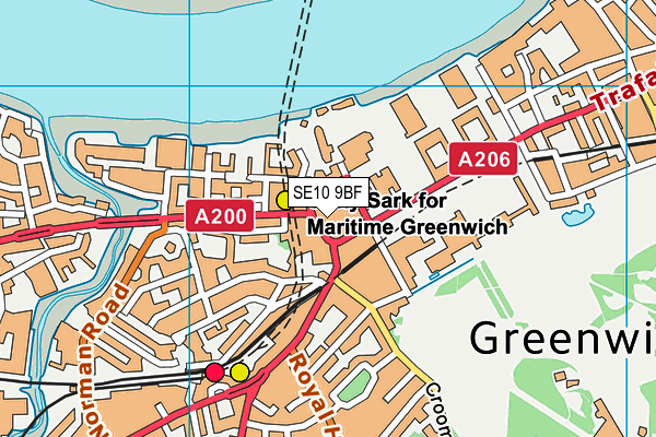 SE10 9BF map - OS VectorMap District (Ordnance Survey) SE10 9BF map - OS VectorMap District (Ordnance Survey)
