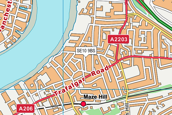SE10 9BS map - OS VectorMap District (Ordnance Survey) SE10 9BS map - OS VectorMap District (Ordnance Survey)