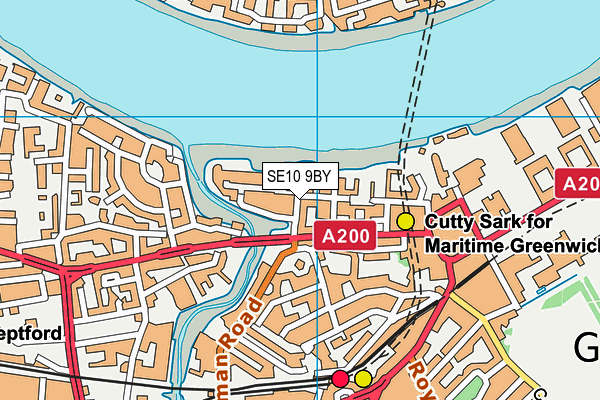 SE10 9BY map - OS VectorMap District (Ordnance Survey) SE10 9BY map - OS VectorMap District (Ordnance Survey)