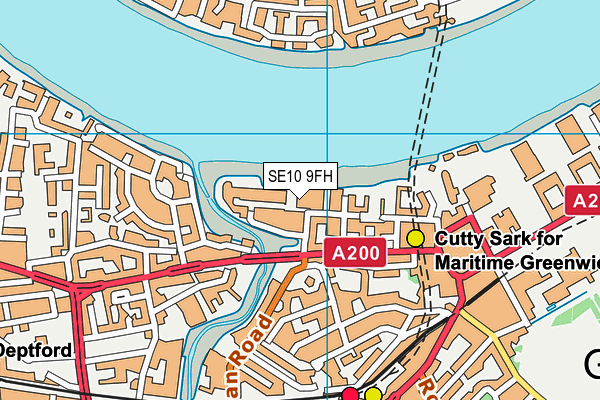 SE10 9FH map - OS VectorMap District (Ordnance Survey) SE10 9FH map - OS VectorMap District (Ordnance Survey)