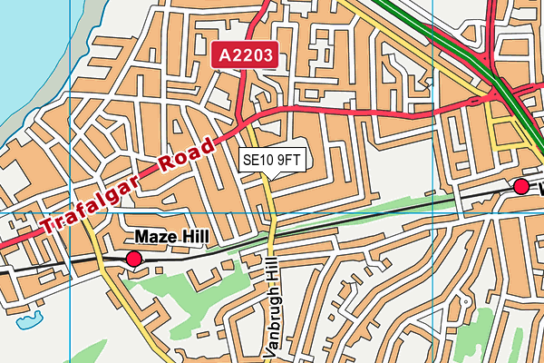 SE10 9FT map - OS VectorMap District (Ordnance Survey) SE10 9FT map - OS VectorMap District (Ordnance Survey)
