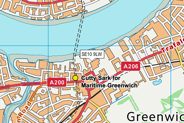 SE10 9LW map - OS VectorMap District (Ordnance Survey) SE10 9LW map - OS VectorMap District (Ordnance Survey)