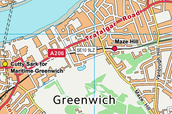 SE10 9LZ map - OS VectorMap District (Ordnance Survey) SE10 9LZ map - OS VectorMap District (Ordnance Survey)