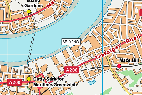 SE10 9NW map - OS VectorMap District (Ordnance Survey) SE10 9NW map - OS VectorMap District (Ordnance Survey)