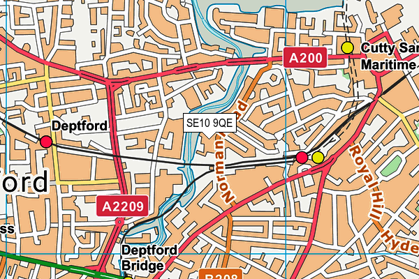 SE10 9QE map - OS VectorMap District (Ordnance Survey) SE10 9QE map - OS VectorMap District (Ordnance Survey)