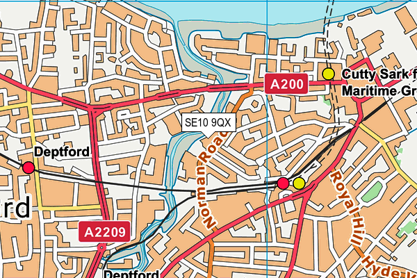 SE10 9QX map - OS VectorMap District (Ordnance Survey) SE10 9QX map - OS VectorMap District (Ordnance Survey)