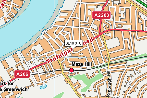 SE10 9TU map - OS VectorMap District (Ordnance Survey) SE10 9TU map - OS VectorMap District (Ordnance Survey)