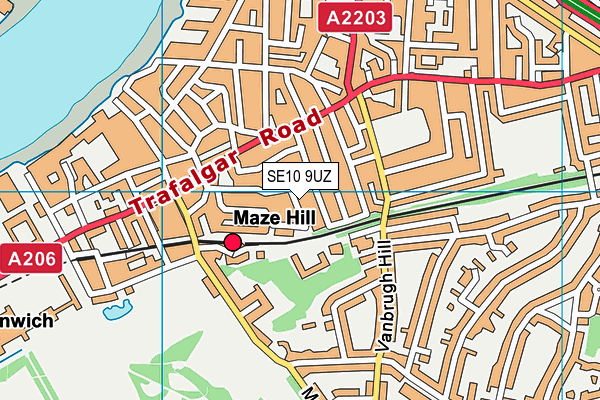 SE10 9UZ map - OS VectorMap District (Ordnance Survey) SE10 9UZ map - OS VectorMap District (Ordnance Survey)