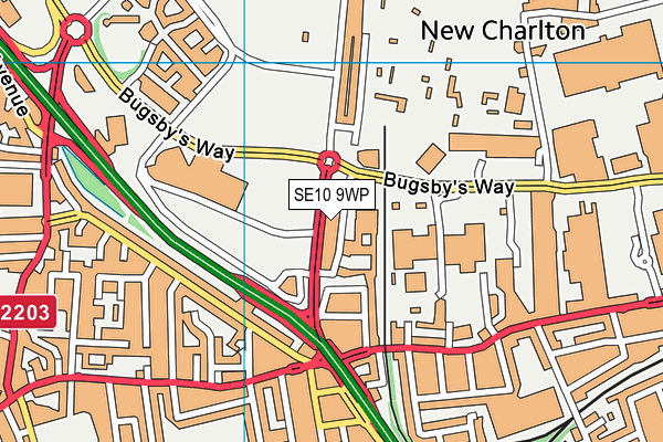 SE10 9WP map - OS VectorMap District (Ordnance Survey) SE10 9WP map - OS VectorMap District (Ordnance Survey)