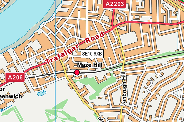 SE10 9XB map - OS VectorMap District (Ordnance Survey) SE10 9XB map - OS VectorMap District (Ordnance Survey)