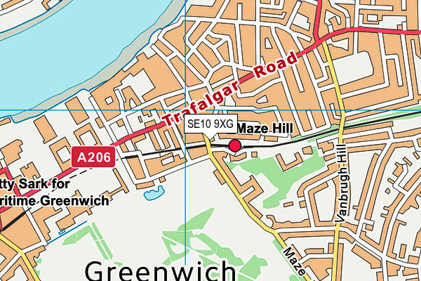 SE10 9XG map - OS VectorMap District (Ordnance Survey) SE10 9XG map - OS VectorMap District (Ordnance Survey)