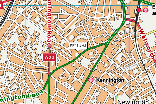 SE11 4HJ map - OS VectorMap District (Ordnance Survey) SE11 4HJ map - OS VectorMap District (Ordnance Survey)