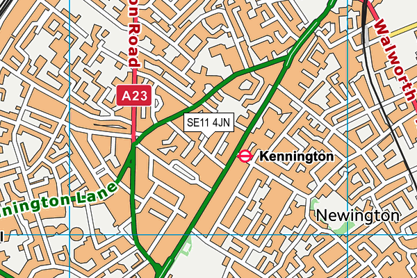 SE11 4JN map - OS VectorMap District (Ordnance Survey) SE11 4JN map - OS VectorMap District (Ordnance Survey)