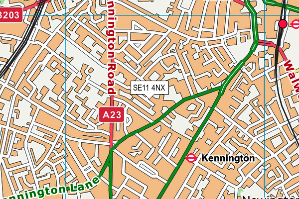 SE11 4NX map - OS VectorMap District (Ordnance Survey) SE11 4NX map - OS VectorMap District (Ordnance Survey)