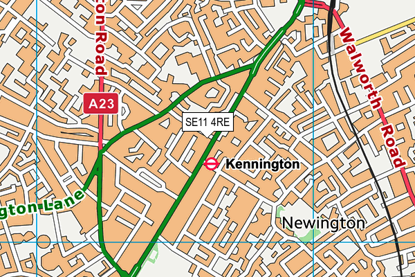 SE11 4RE map - OS VectorMap District (Ordnance Survey) SE11 4RE map - OS VectorMap District (Ordnance Survey)