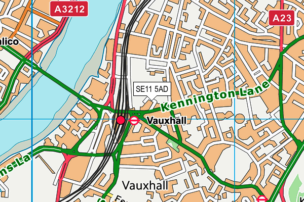 SE11 5AD map - OS VectorMap District (Ordnance Survey) SE11 5AD map - OS VectorMap District (Ordnance Survey)