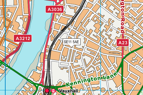 SE11 5AE map - OS VectorMap District (Ordnance Survey) SE11 5AE map - OS VectorMap District (Ordnance Survey)