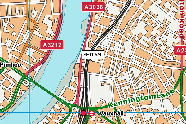 SE11 5AL map - OS VectorMap District (Ordnance Survey) SE11 5AL map - OS VectorMap District (Ordnance Survey)