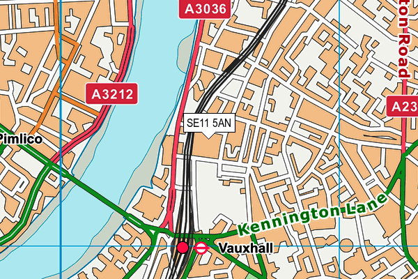 SE11 5AN map - OS VectorMap District (Ordnance Survey) SE11 5AN map - OS VectorMap District (Ordnance Survey)
