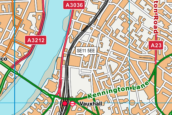 SE11 5EE map - OS VectorMap District (Ordnance Survey) SE11 5EE map - OS VectorMap District (Ordnance Survey)
