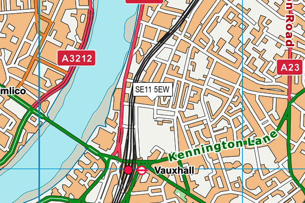 SE11 5EW map - OS VectorMap District (Ordnance Survey) SE11 5EW map - OS VectorMap District (Ordnance Survey)