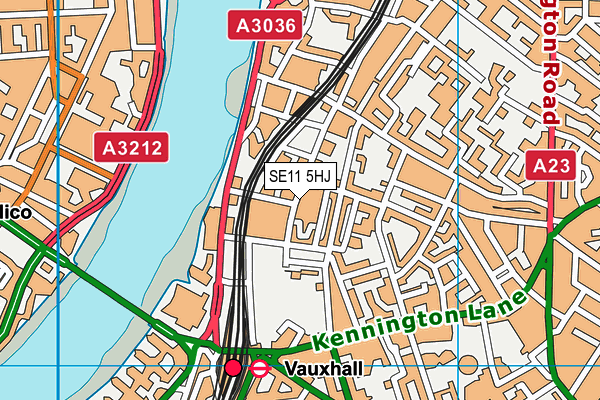 SE11 5HJ map - OS VectorMap District (Ordnance Survey) SE11 5HJ map - OS VectorMap District (Ordnance Survey)