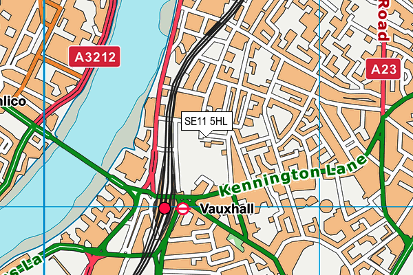 SE11 5HL map - OS VectorMap District (Ordnance Survey) SE11 5HL map - OS VectorMap District (Ordnance Survey)
