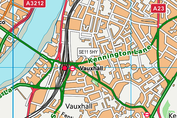 SE11 5HY map - OS VectorMap District (Ordnance Survey)