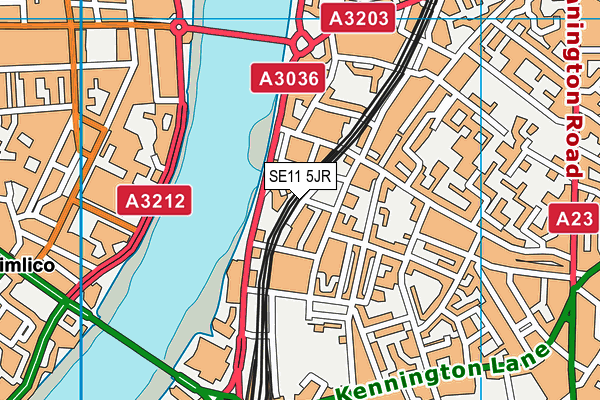SE11 5JR map - OS VectorMap District (Ordnance Survey) SE11 5JR map - OS VectorMap District (Ordnance Survey)
