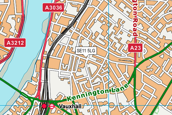 SE11 5LG map - OS VectorMap District (Ordnance Survey) SE11 5LG map - OS VectorMap District (Ordnance Survey)