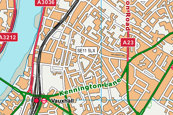 SE11 5LX map - OS VectorMap District (Ordnance Survey) SE11 5LX map - OS VectorMap District (Ordnance Survey)