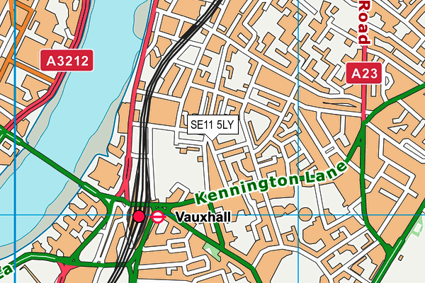 SE11 5LY map - OS VectorMap District (Ordnance Survey) SE11 5LY map - OS VectorMap District (Ordnance Survey)
