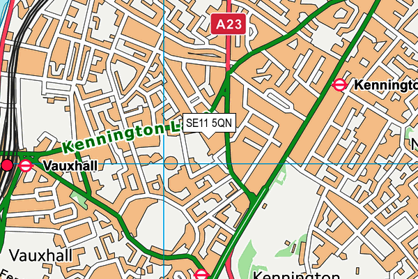SE11 5QN map - OS VectorMap District (Ordnance Survey) SE11 5QN map - OS VectorMap District (Ordnance Survey)