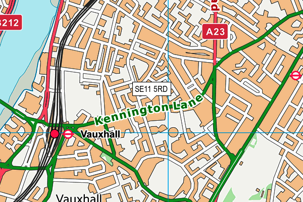 SE11 5RD map - OS VectorMap District (Ordnance Survey) SE11 5RD map - OS VectorMap District (Ordnance Survey)